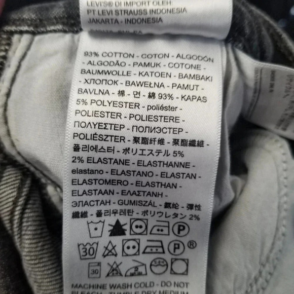 LEVI'S Wedgie Skinny Jeans Ravens Wing  PC9 52305-0017 27 - Picture 6 of 13